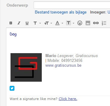 Gmailhandtekening