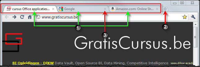 Zullen is genoeg Brutaal Gratis Cursus Google Chrome - Tabbladen en vensters